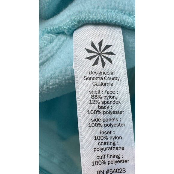 Athleta Womens Softshell Maribel Snow Ski Pants Size 6T Pale Aqua Fleece Backed - Picture 9 of 10